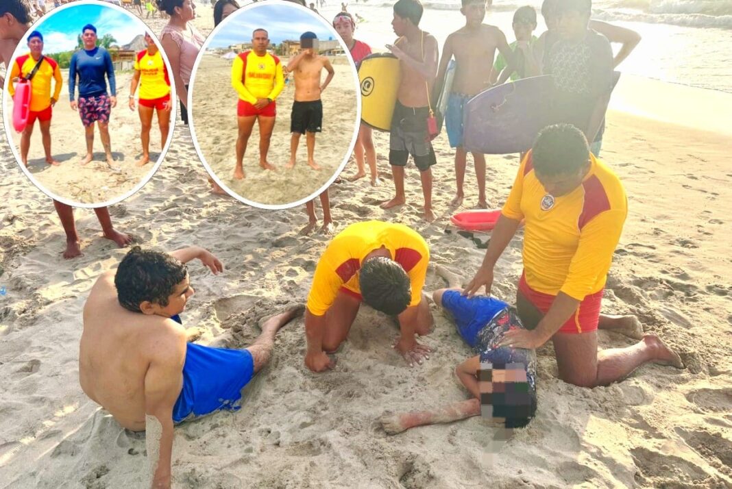 Policía rescató a 184 bañistas en la temporada Verano 2025 en Piura. Foto: PNP.