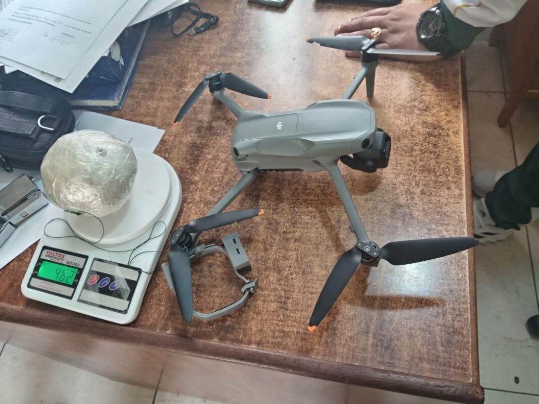 Tecnología usada para el delito: interceptan dron con droga sobre penal de Cajamarca. Foto: Difusión.