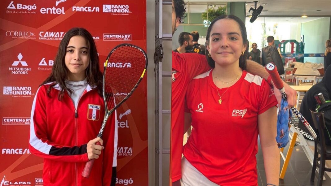 Deportistas piuranas, Micaela Ponce y Luana León brillan con medallas en Sudamericano de Squash. Foto: Composición R365.