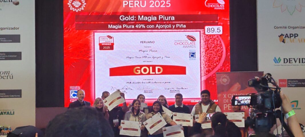 Magia Piura conquista los International Chocolate Awards 2025 y obtiene medalla de oro. Foto: Difusión.