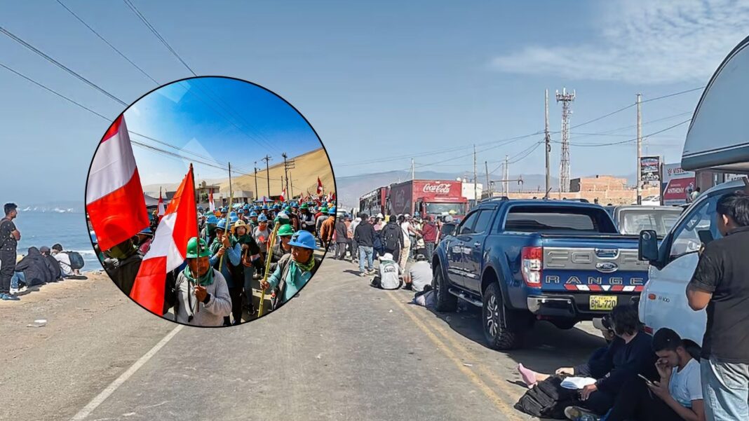 Bloqueos de mineros informales paralizan el sur: Arequipa sin GLP, productos encarecidos y pérdidas millonarias. Foto: Difusión.