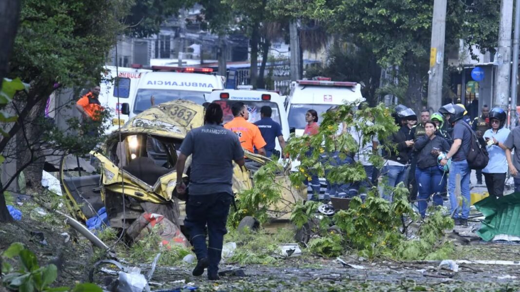 Colombia: al menos cinco muertos y 36 heridos deja atentado en la ciudad de Cali. Foto: El País.
