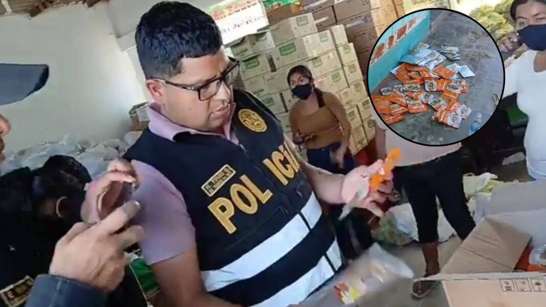 Padres denuncian entrega de pollo y pavita en descomposición del programa Wasi Mikuna en La Unión. Foto: Difusión.