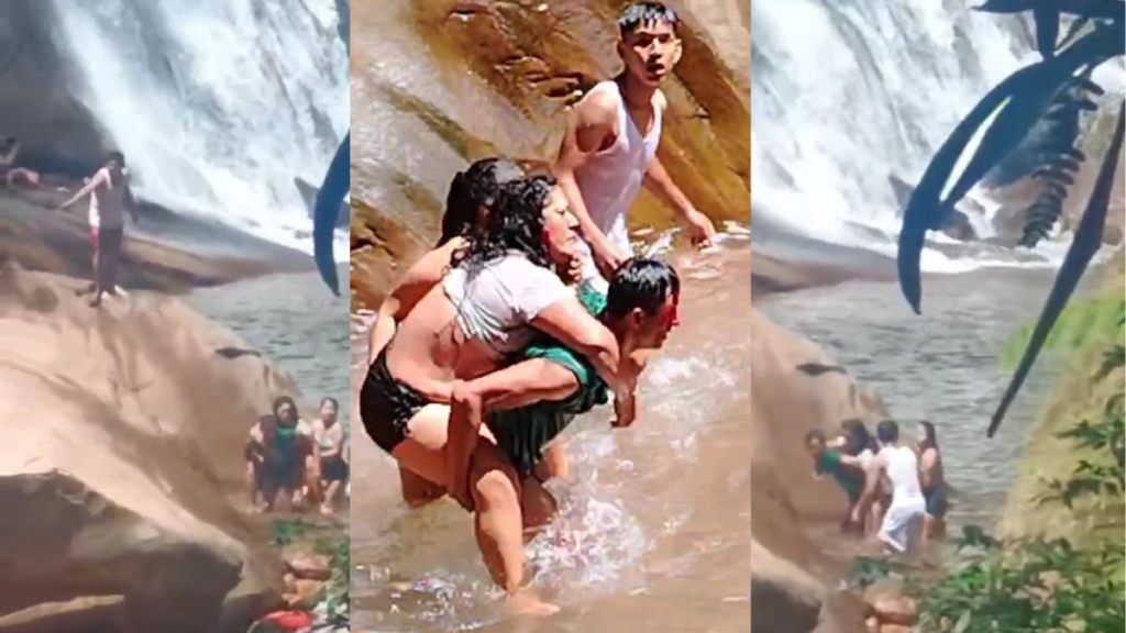 Tragedia en Ucayali: una menor y un adulto mayor mueren tras derrumbe de rocas en la catarata “Velo de la Novia”. Foto: Perú 21.