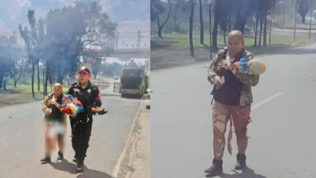  “Escudo de amor”: abuela cubre con su cuerpo a su nieta en explosión en México. Foto: Difusión.
