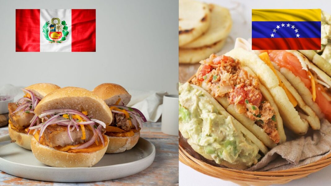 Pan con chicharrón vs. arepa: Perú y Venezuela se juegan la corona en el ‘Mundial de Desayunos’. Foto: Composición.