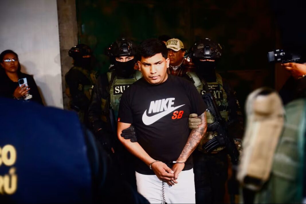 Capturan a ‘Jhorman’, líder de DESA II que amasó 20 millones de soles con extorsiones y sicariato. Foto: Difusión.