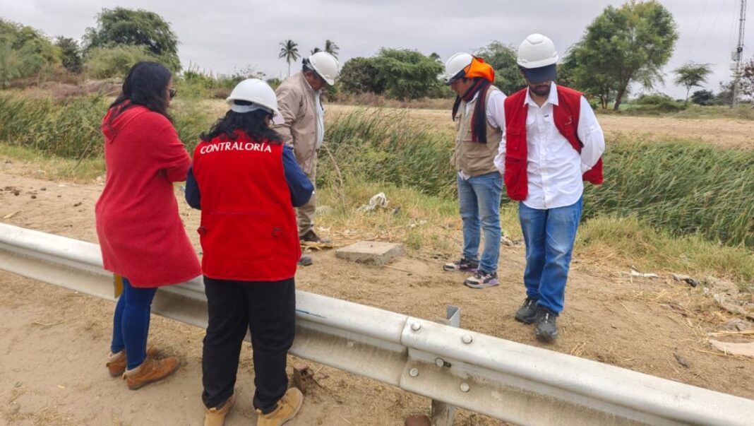 Contraloría detecta deterioro y riesgos en obra vial de S/ 14 millones en Catacaos. Foto: Difusión.
