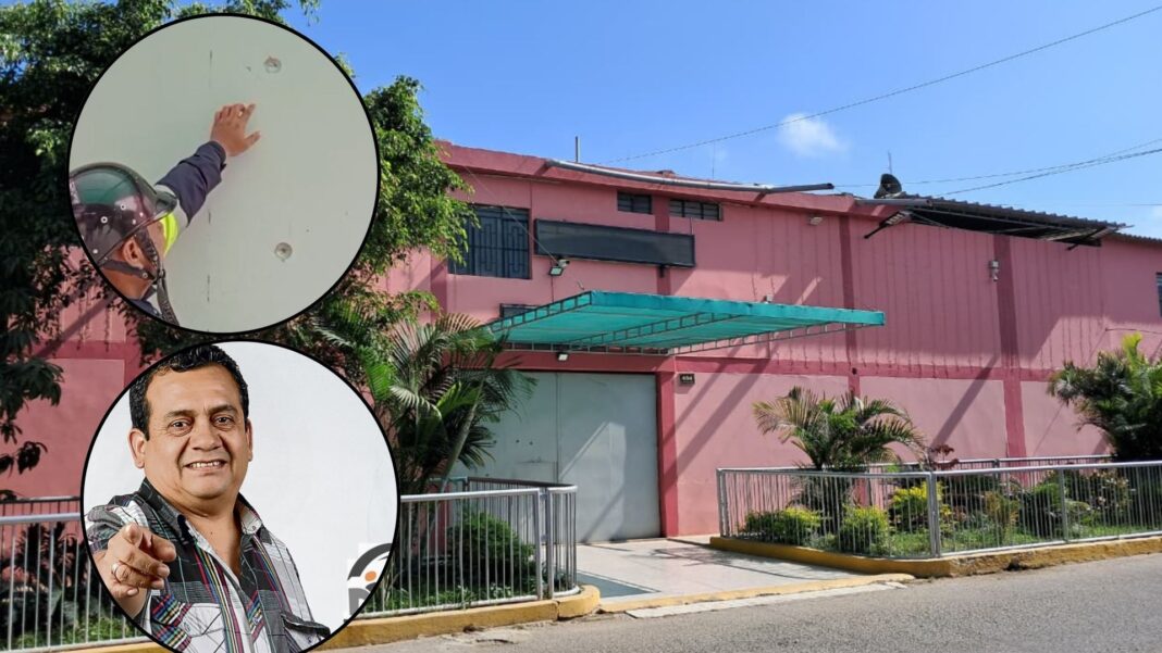 Delincuentes dispararan contra local del cantante de cumbia Tony Rosado. Foto: Reporteros 365.