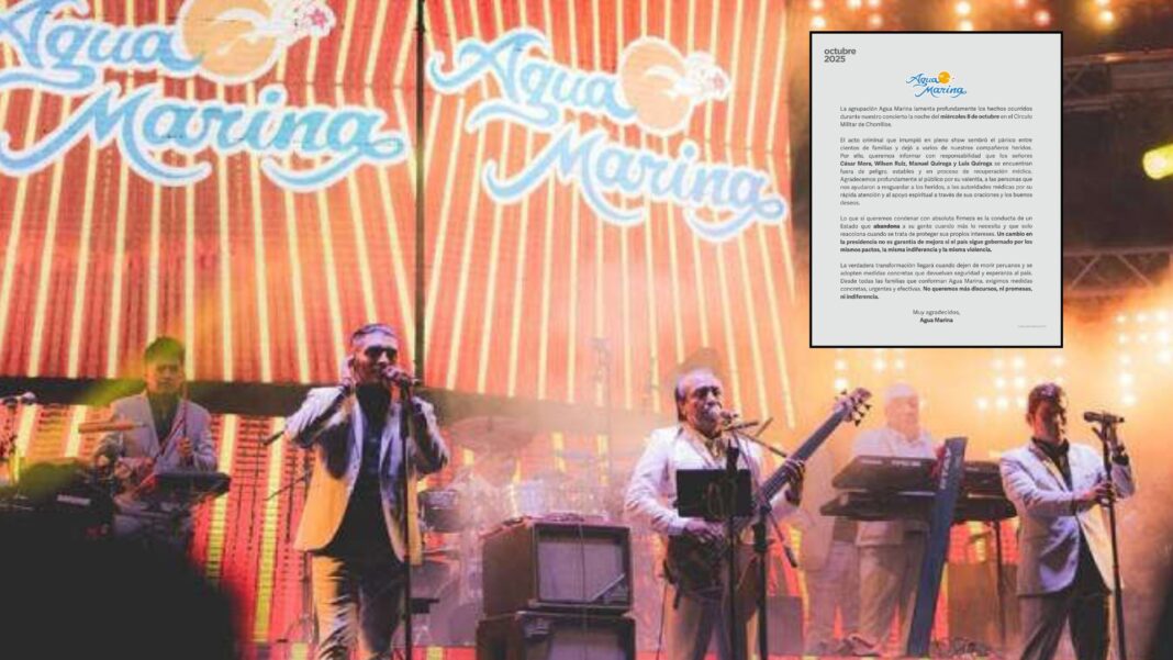 Agua Marina rompe su silencio tras atentado: “Un cambio de presidente no es garantía de mejora”. Foto: Composición.