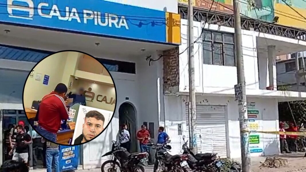 Frustran asalto a Caja Piura en Lambayeque: uno de los ladrones se quitó la vida tras ser acorralado por la Policía Nacional. Foto: Composición.