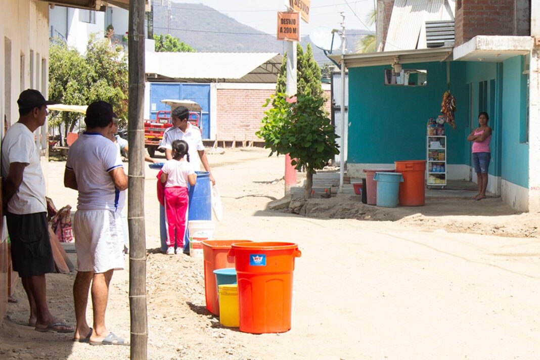 Morropón: más de 10 mil pobladores afectados por falta de agua, mientras EPS Grau anuncia trabajos en pozos. Foto: Difusion.