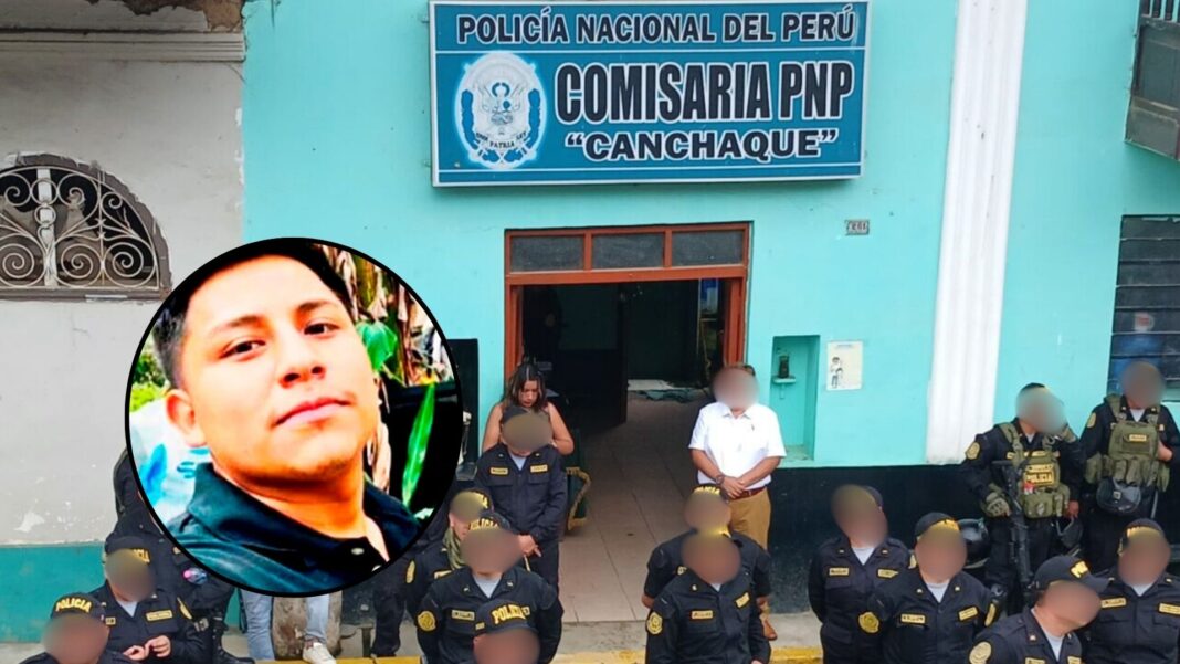 Caso Anthony Camizán: denuncian a cinco policías de Canchaque presunta obstrucción y falsificación de documentos. Foto: Composición.