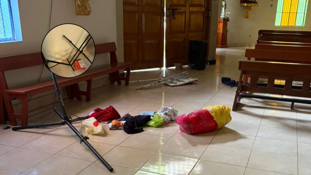 Castilla: roban equipos valorizados en S/ 9,000 del templo Sagrado Corazón de Jesús en Urb. Miraflores. Foto: Composición.