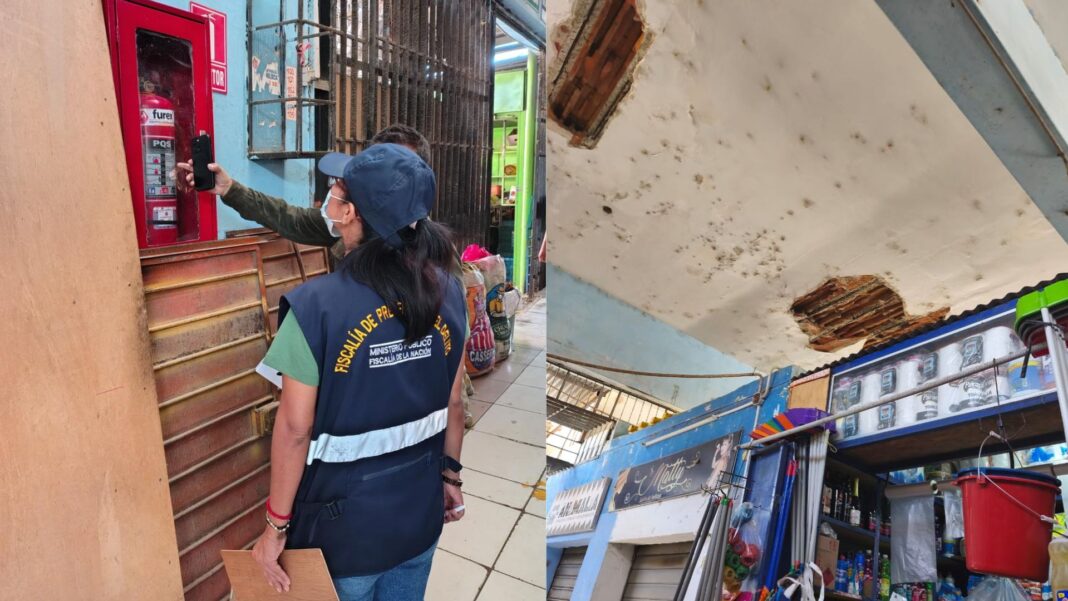 Fiscalía ordena cierre parcial del Mercado San José tras detectar graves fallas de seguridad. Foto: composición.