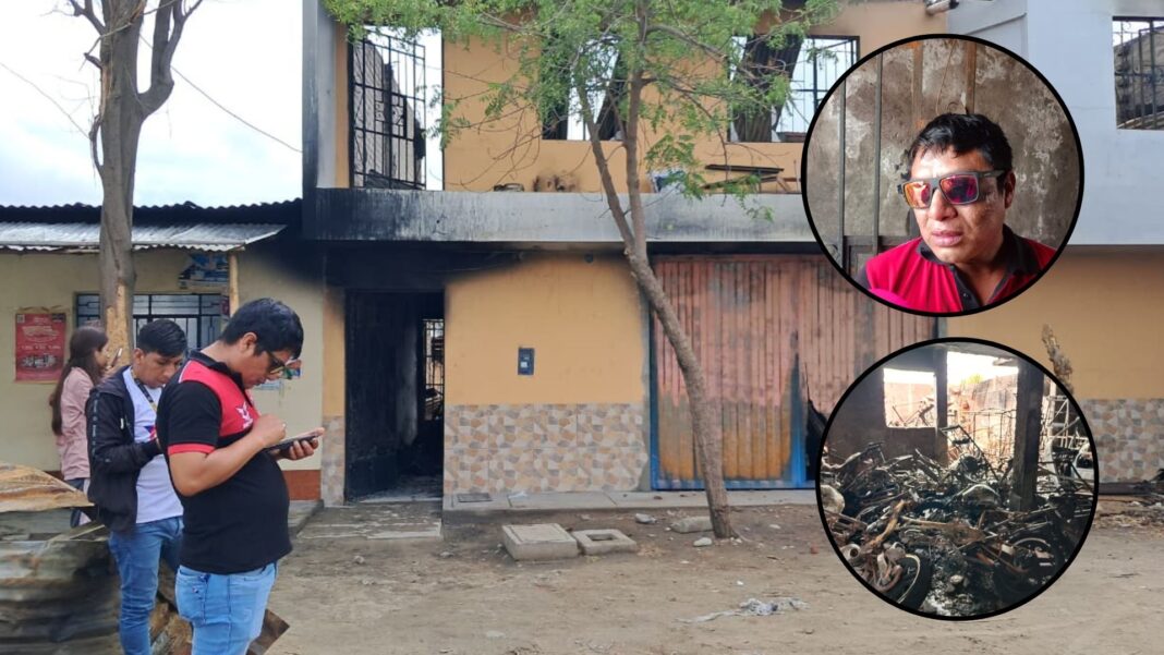 Más de S/500 mil en pérdidas tras incendio que arrasó taller de ensamblaje en Piura. Foto: Composición Reporteros 365.