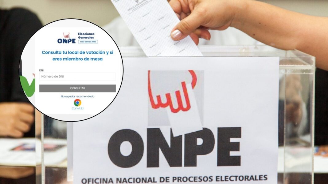 Consulta tu local y mesa de votación con link habilitado por la ONPE. Foto: Composición.