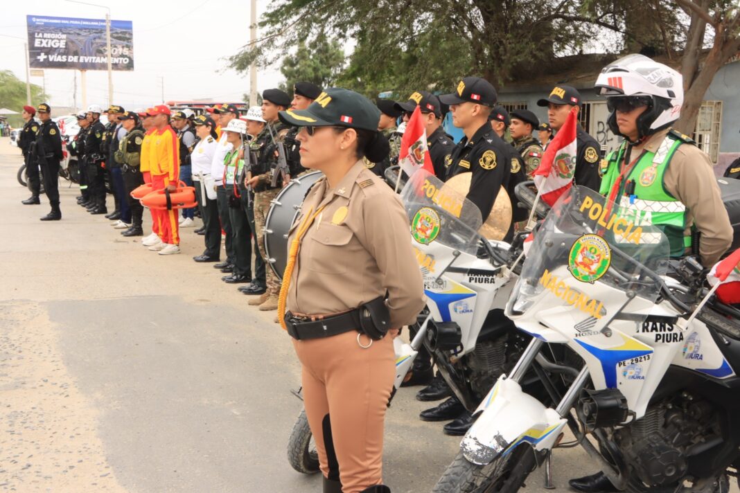Más de 2500 policías resguardarán las Fiestas Patrias 2026 en Piura. Foto: Difusion.