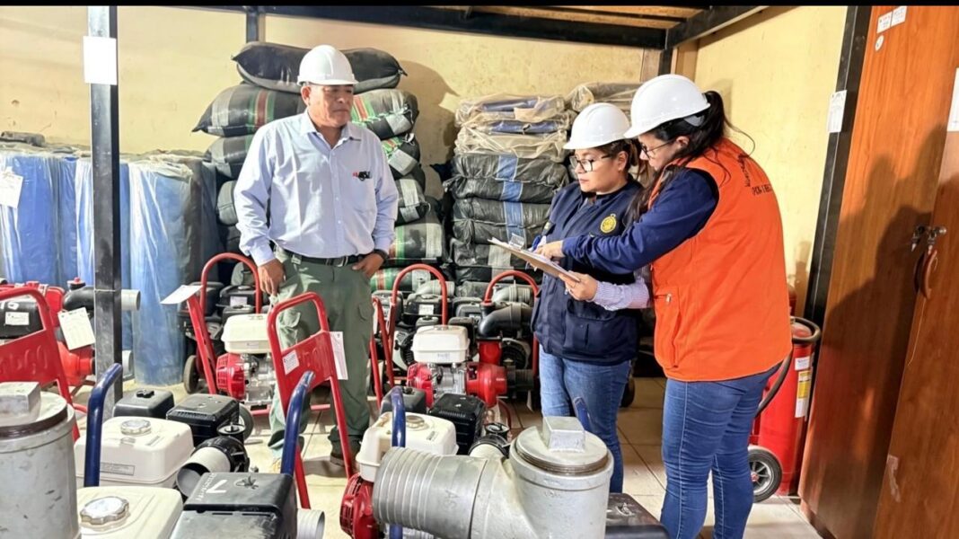 Piura: Fiscalía inspecciona almacén de ayuda humanitaria ante posible Fenómeno El Niño. Foto: Difusión.