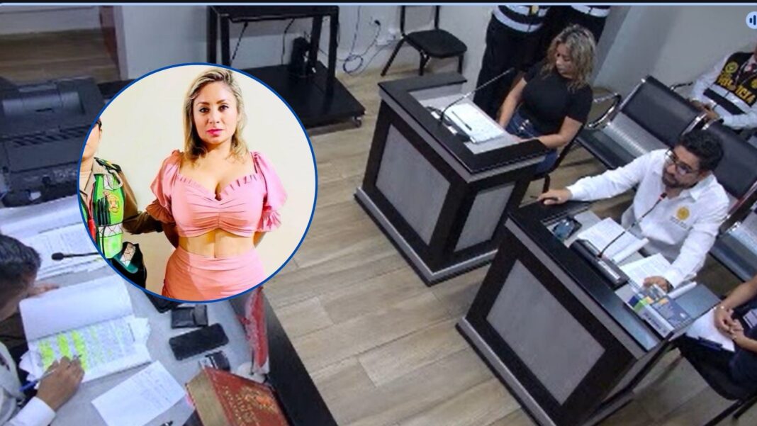 Exfiscal Johanny Lindao, investigada por presunta agresión a policía afrontará proceso en libertad. Foto: Composición.