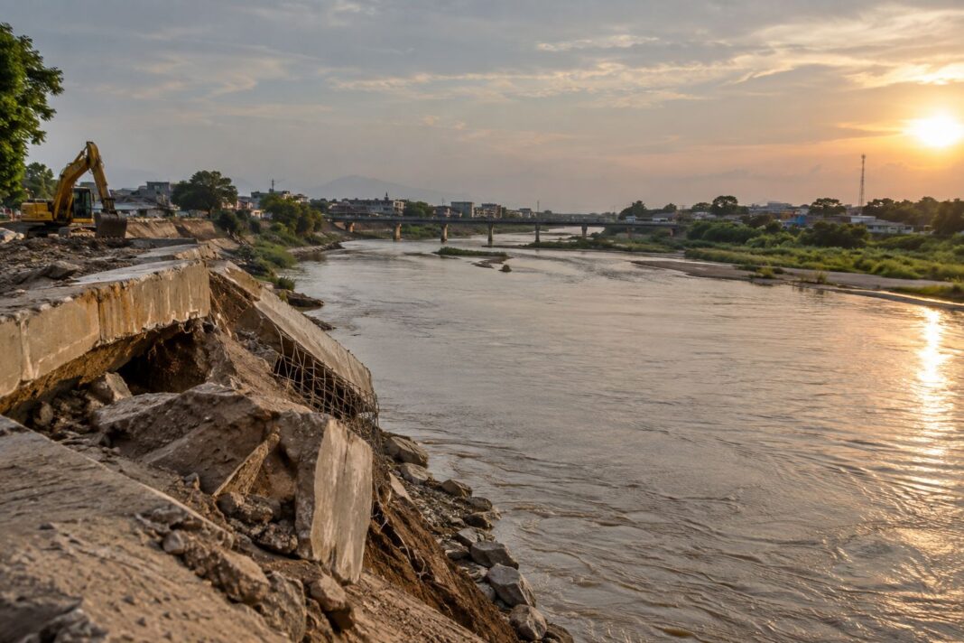 Defensas ribereñas del río Piura recién estarían culminadas en 2034. Foto: Difusión.