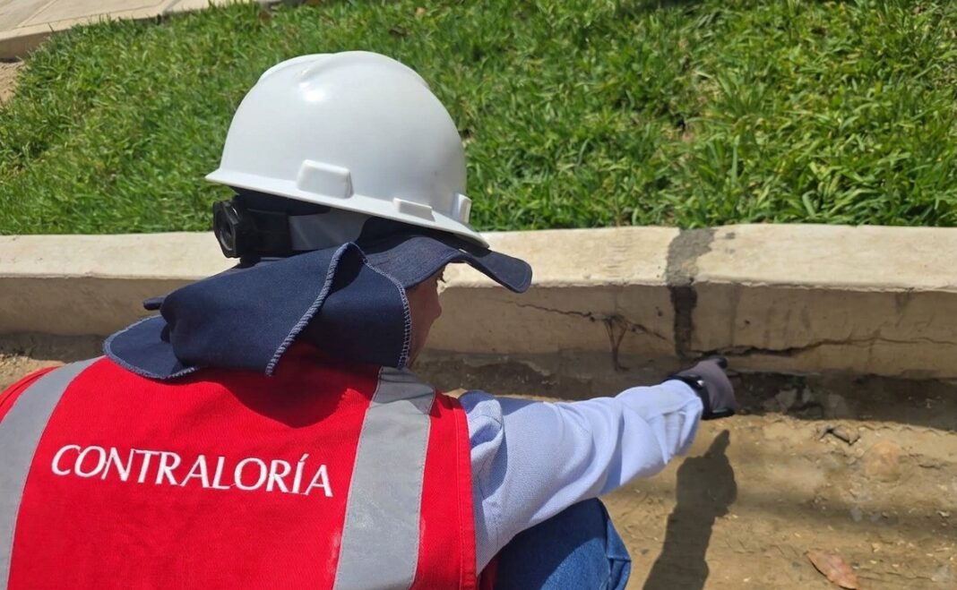 Contraloría detecta trabajos no ejecutados y fallas en obra vial de S/8.9 millones en Veintiséis de Octubre. Foto: Difusión.