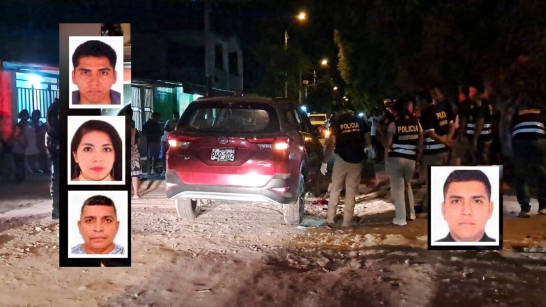 Masacre en Castilla: sicarios matan a balazos a un padre y sus dos hijos cuando viajaban en una camioneta. Foto: Composición Reporteros 365.